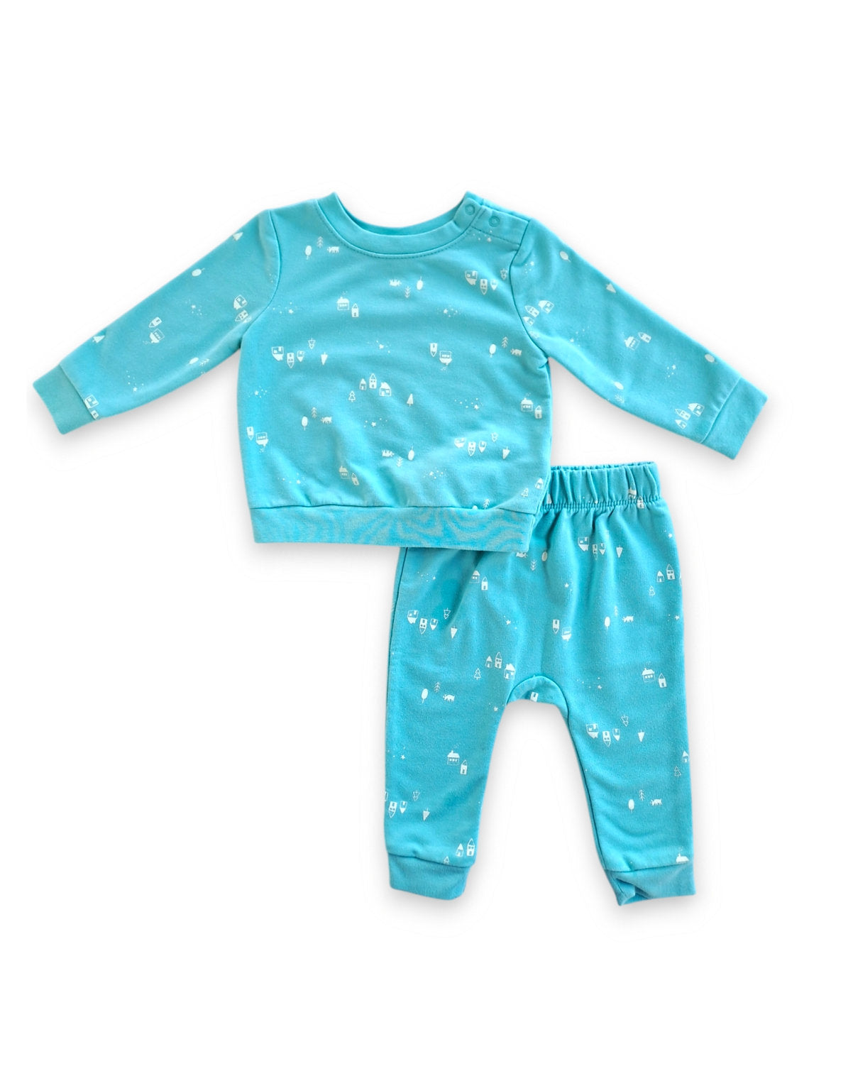 Cat & Jack conjunto jogger y abrigo unisex - Talla 6a9m