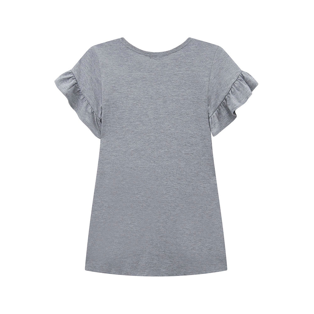 Infanti vestido gris corazón rosa - Talla 4