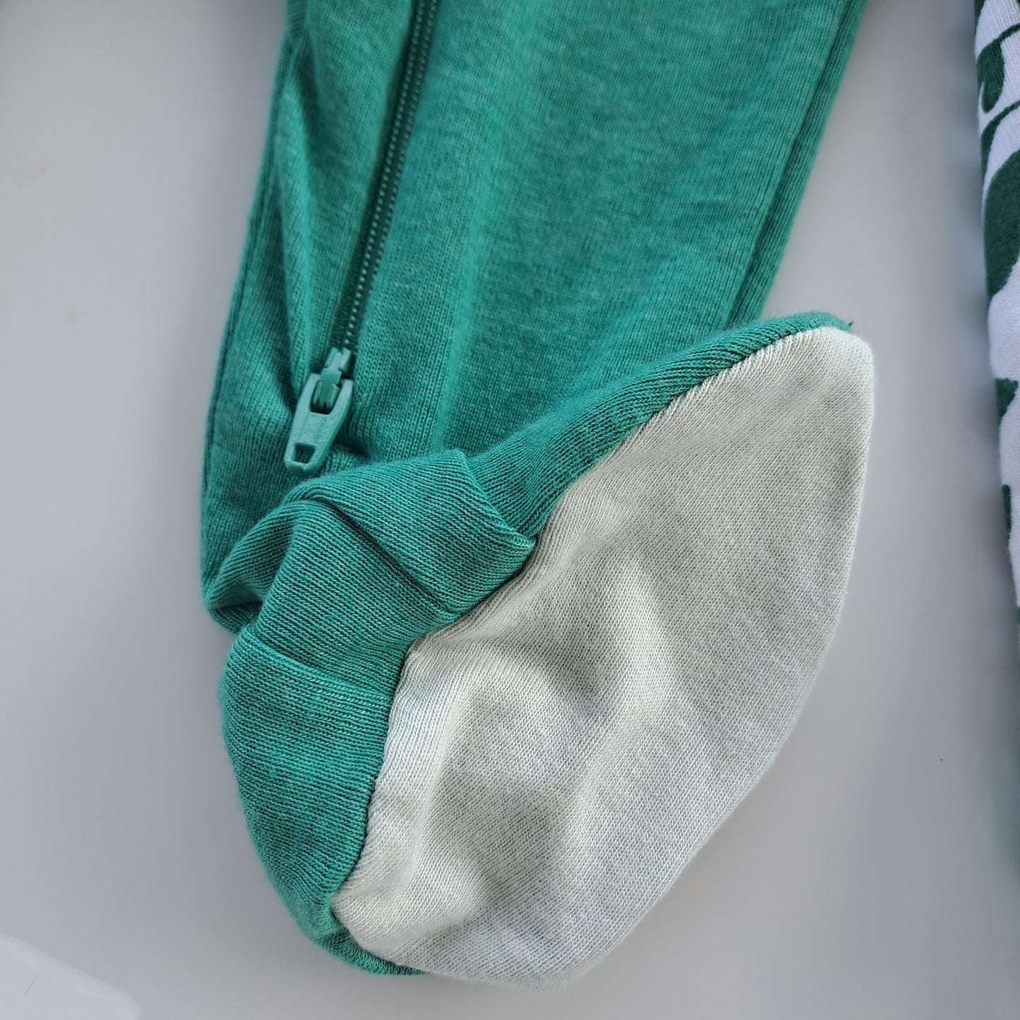 Cloud Island set 3 pijamas pie cerrado verde hojas - Talla 3a6 meses