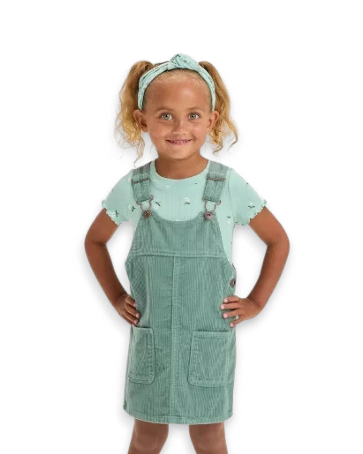 Oshkosh overall verde corduroy - Talla 4T