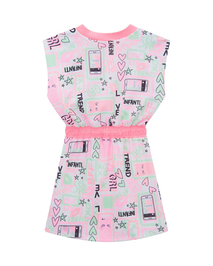 Infanti vestido multicolor fashion - Talla 4T