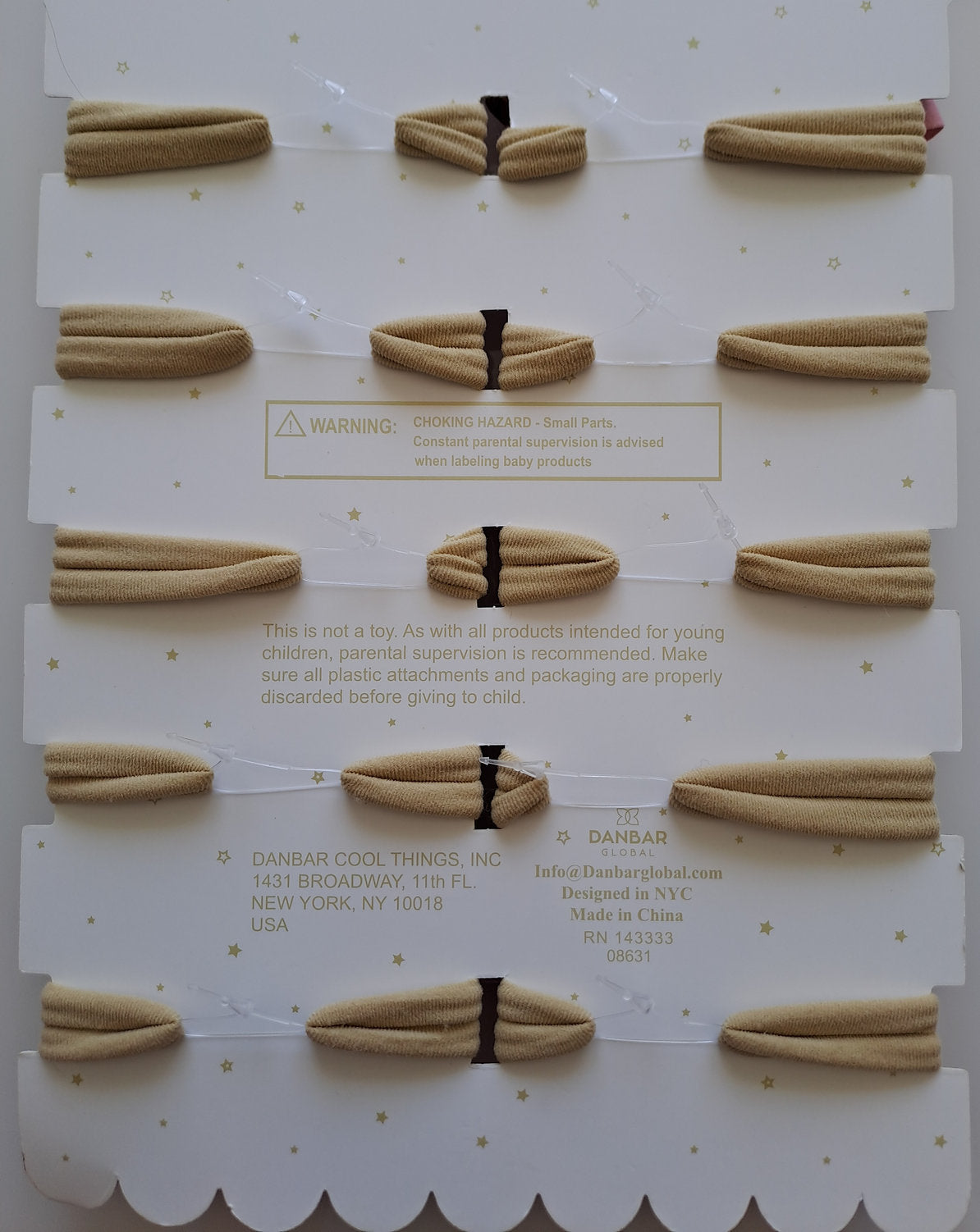 Danbar paleta 10 diademas pequeñas elástica para cabello