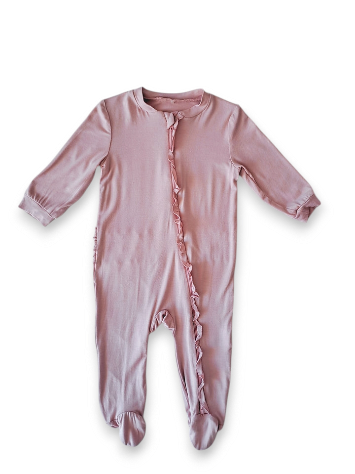 Milkberry pijama pies tela rayón bambú - Talla 6a9m