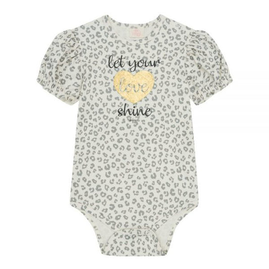 Infanti mameluco manga corta love - Talla 6a9m