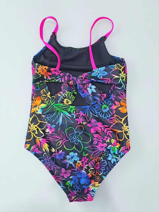 Breaking Waves traje de baño negro multicolor - Talla 10