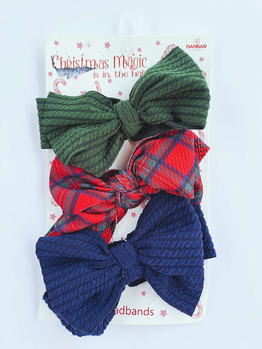 Set 3 diademas grandes navidad