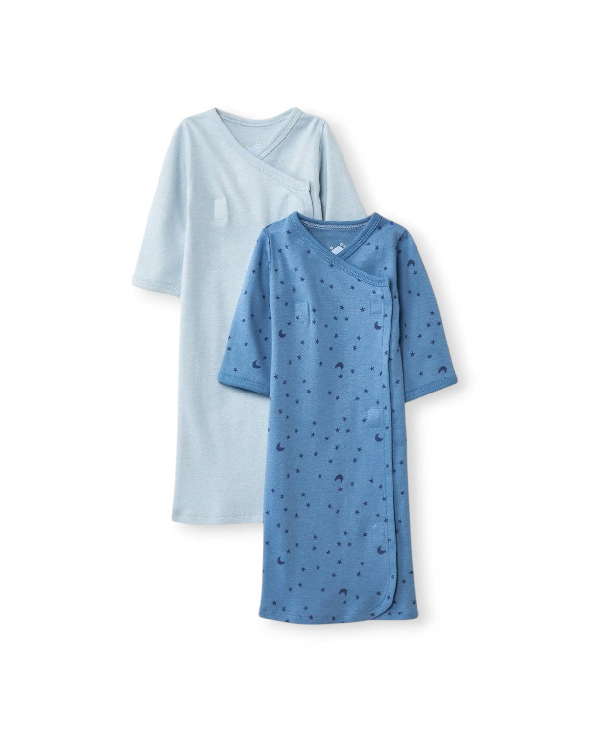 Cloud Island set 2 sacos de dormir azul celeste cierre - Talla Prematuro