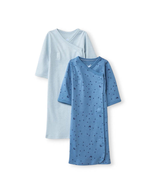 Cloud Island set 2 sacos de dormir azul celeste cierre - Talla Prematuro