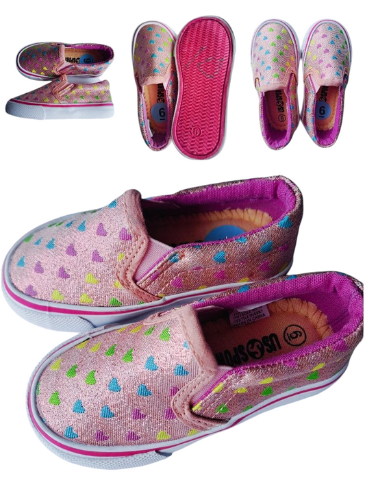Calzado niña multicolor corazones - Talla US 9