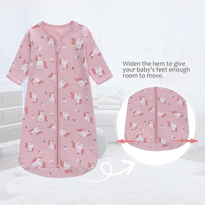 Miracle Baby set 2 sacos de dormir zipper manga larga - Talla 6a12 meses