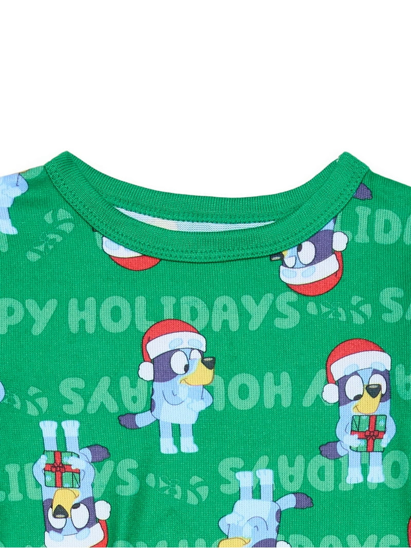 Bluey pijama 2 piezas navidad unisex - Talla 12 meses