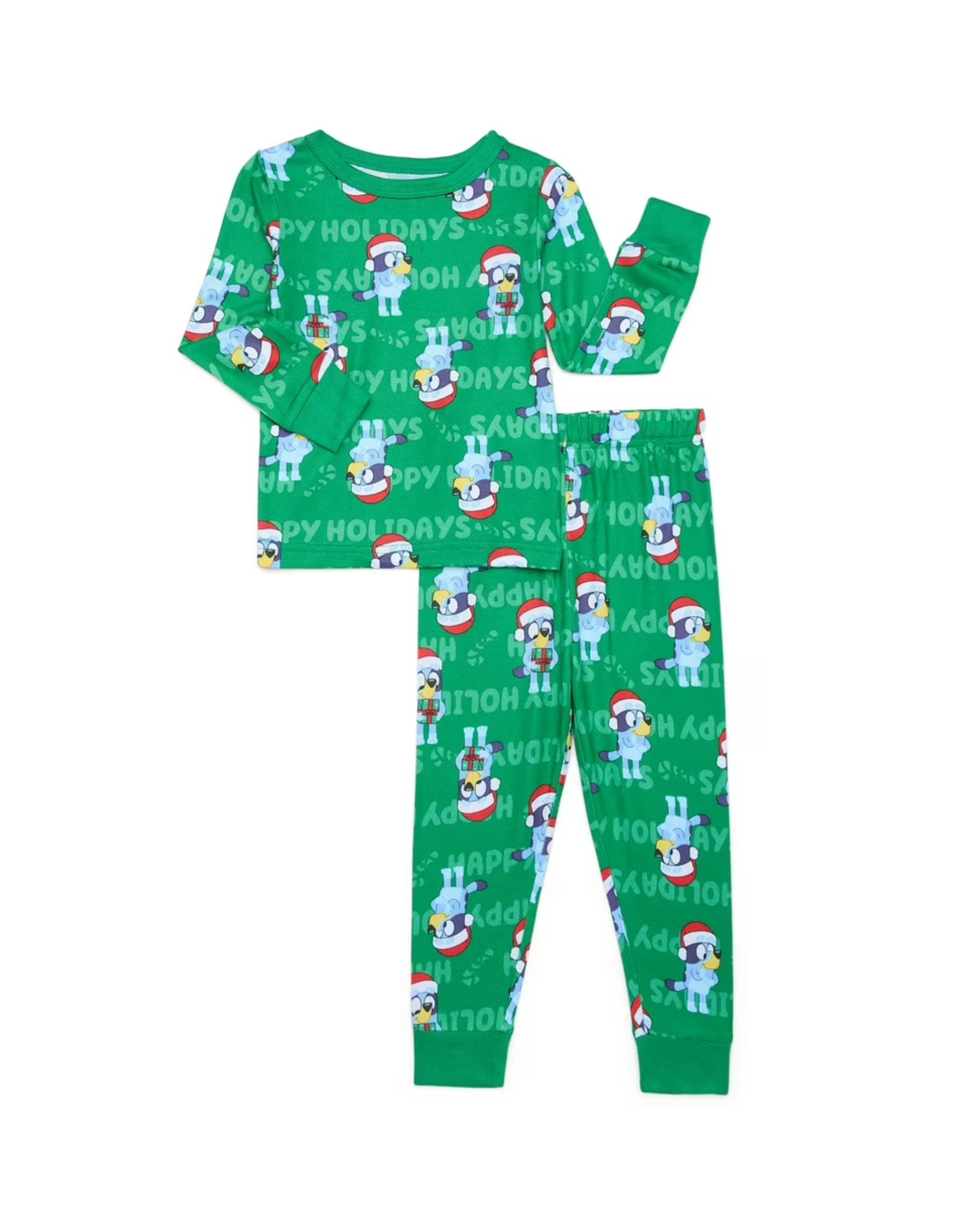 Bluey pijama 2 piezas navidad unisex - Talla 12 meses