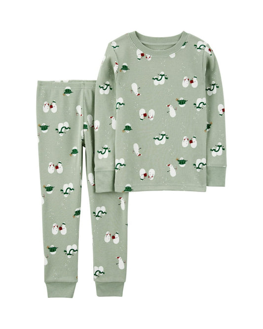 Carters pijama 2 piezas snowball unisex - Talla 12 meses