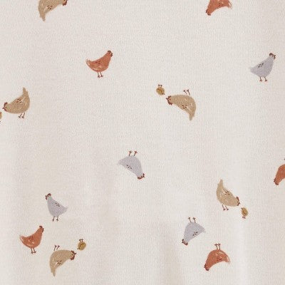Carters pijama pie cerrado doble zipper gallinas - Talla 9 meses