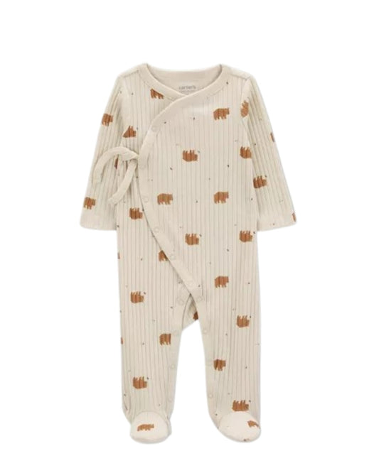 Carter's pijama pie cerrado botones osos - Talla 9 meses
