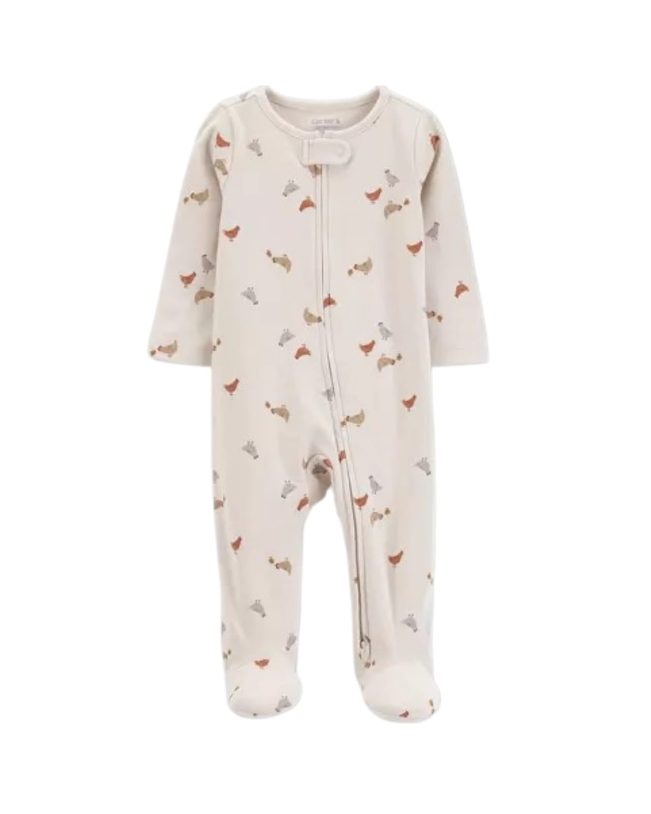 Carters pijama pie cerrado doble zipper gallinas - Talla 9 meses